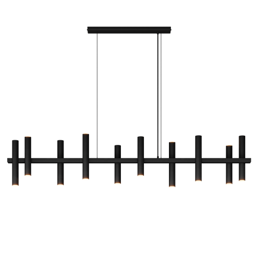1302 - Stelvio hanglamp 190cm - 10 buizen - 14 lichts 