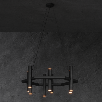 1300 - Stelvio hanging lamp 140cm - 8 tubes - 10 lights Kopie 