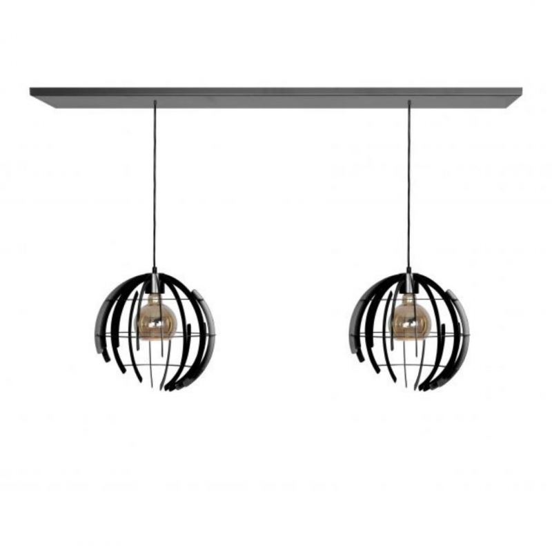 2404 - Terra hanging lamp straight 140cm - 2 lights 