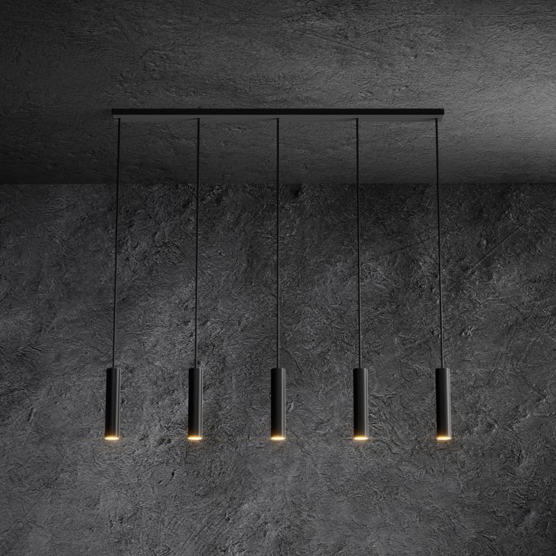 3150 - Salerno hanging lamp straigth 120cm - 5 lights 