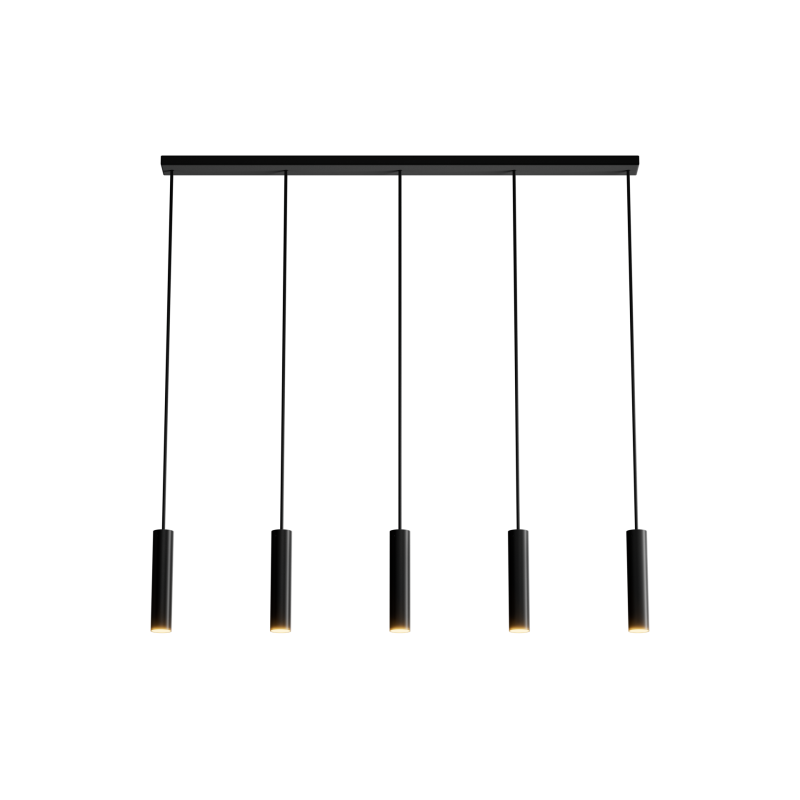 3150 - Salerno hanging lamp straigth 120cm - 5 lights 