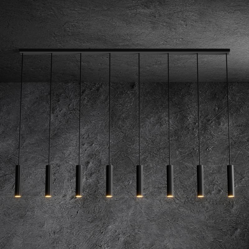 3151 - Salerno hanging lamp straight 170cm - 8 lights 