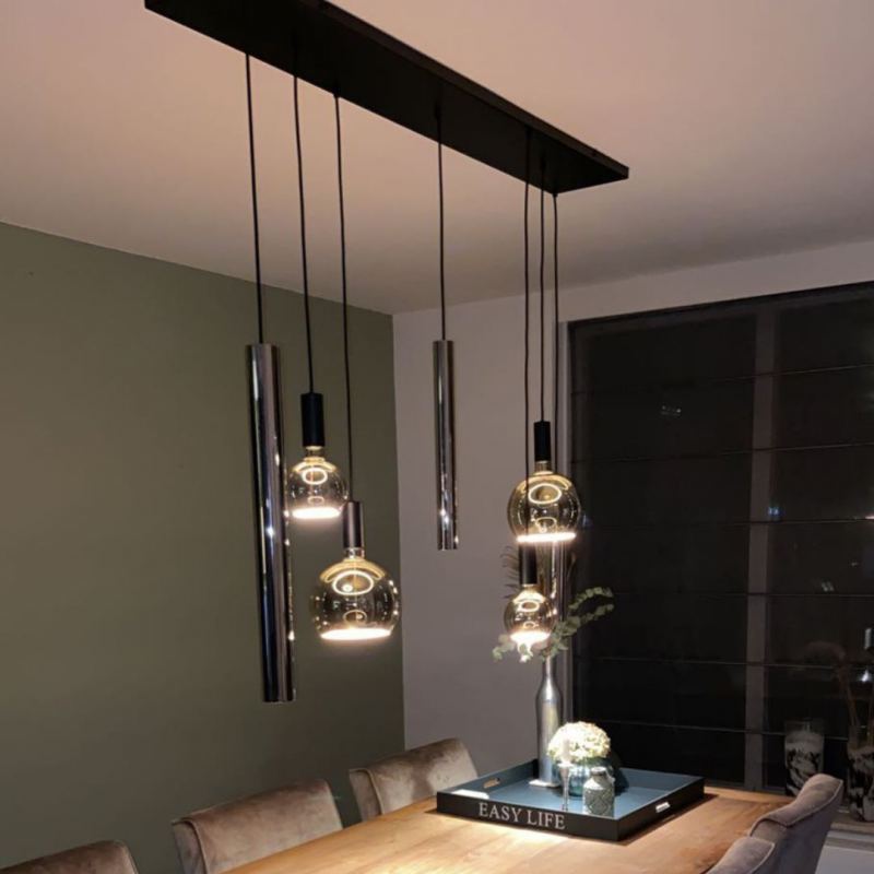 4300 - Riva hanging lamp straight 145cm - 7 Lights 