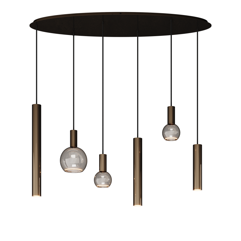 4395 - Riva pendant lamp oval 120cm - 6 lights 