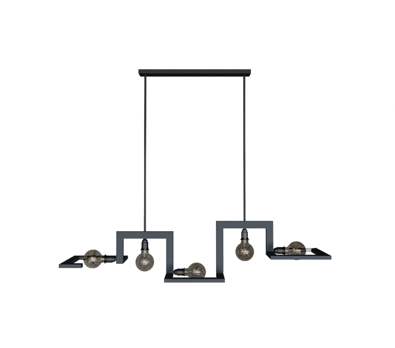 9510 - Tortona hanging lamp 5 lights 