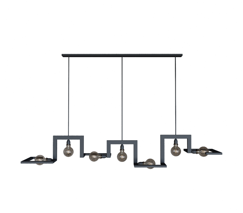 9525 - Tortona hanging lamp 7 lights 