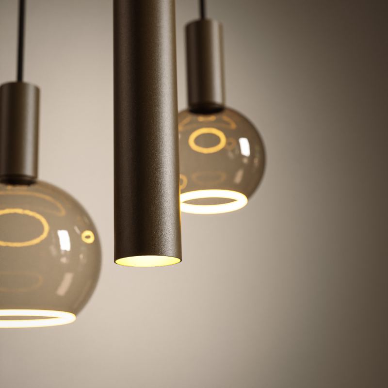 4300 - Riva hanging lamp straight 145cm - 7 Lights 