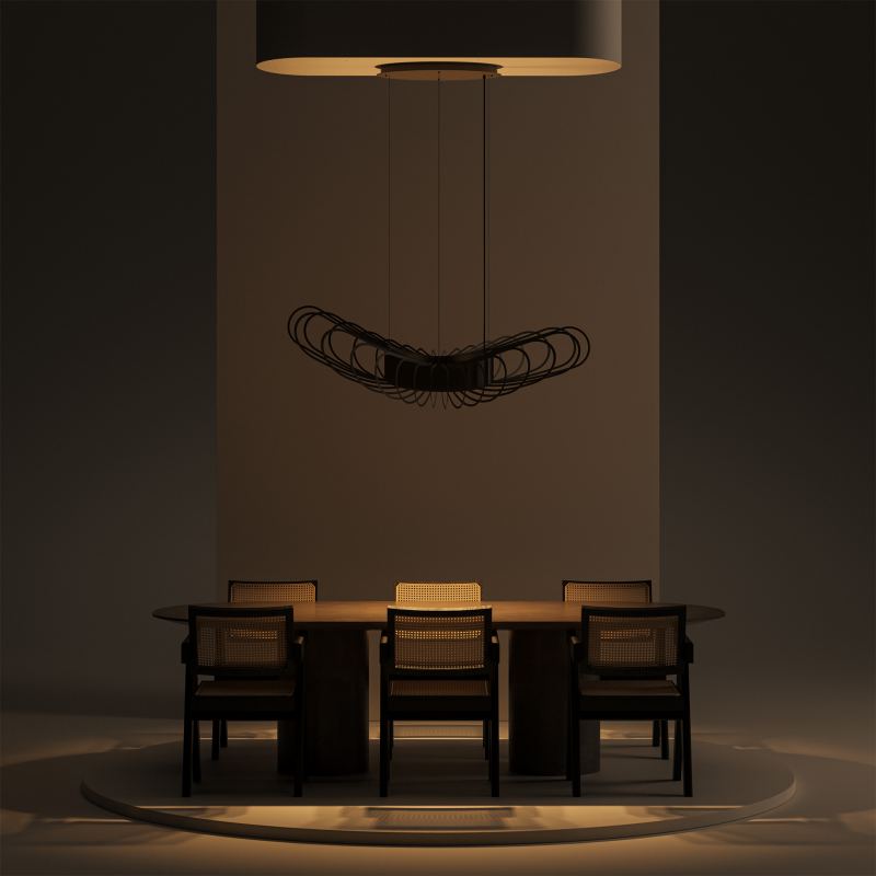 5840-Martani Oval Pendant Light Ø75 cm 