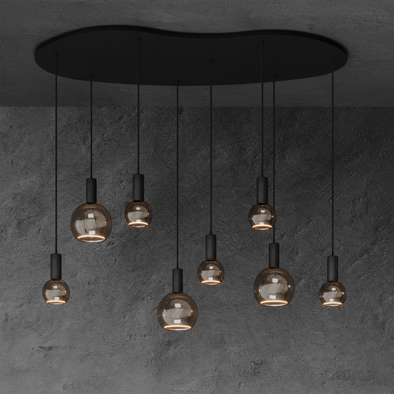 40080 - Segula 007 hanging lamp organic 140cm - 8 lights 