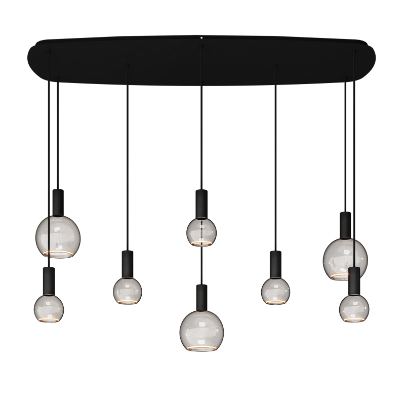 40085 - Segula 007 hanging lamp Danish oval 145cm - 8 lights 