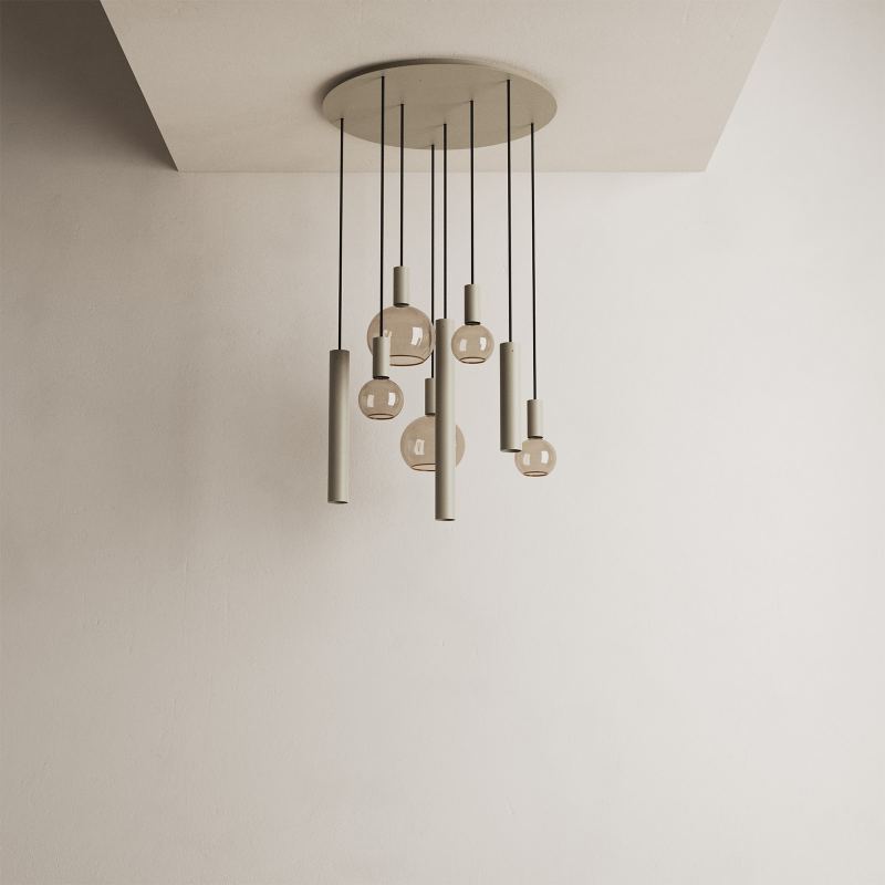 4335 - Riva hanging lamp round Ø70 cm - 8 lights