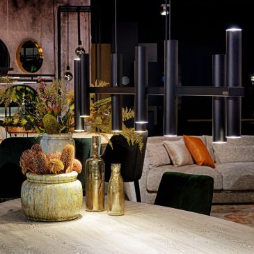 1300 - Stelvio hanging lamp 140cm - 8 tubes - 10 lights