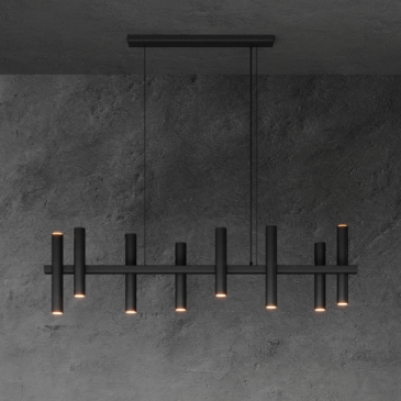 1300 - Stelvio hanging lamp 140cm - 8 tubes - 10 lights