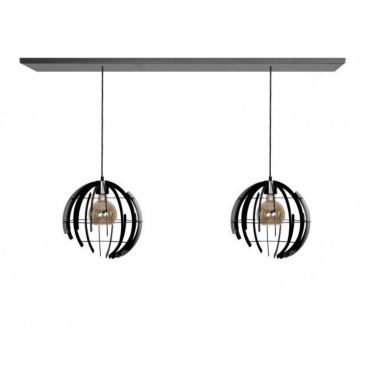 2404 - Terra hanging lamp straight 140cm - 2 lights