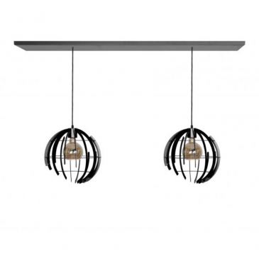 2404 - Terra hanging lamp straight 140cm - 2 lights 