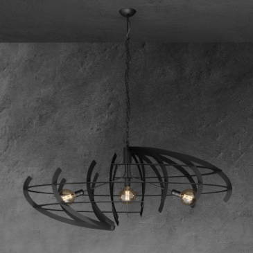 2408 - Terra hanging lamp oval 150cm 