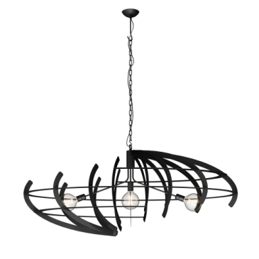 2408 - Terra hanging lamp oval 150cm 