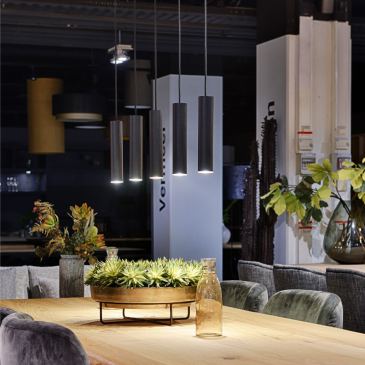 3150 - Salerno hanging lamp straigth 120cm - 5 lights