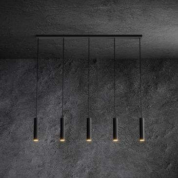 3150 - Salerno hanging lamp straigth 120cm - 5 lights