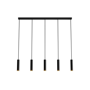 3150 - Salerno hanging lamp straigth 120cm - 5 lights