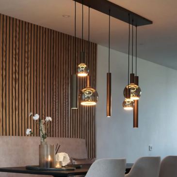 4300 - Riva hanging lamp straight 145cm - 7 Lights