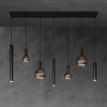 4300 - Riva hanging lamp straight 145cm - 7 Lights 