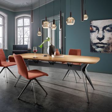 4310 - Riva hanging lamp oval 140cm - 8 lights