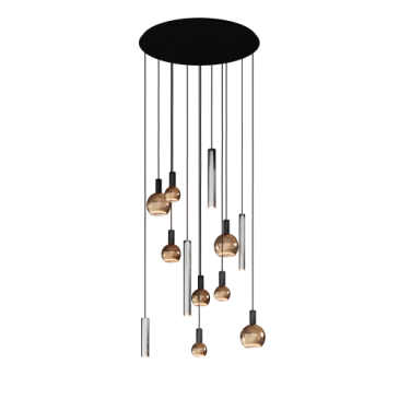 4345 - Riva hanglamp rond Ø100 cm - 12 lichts