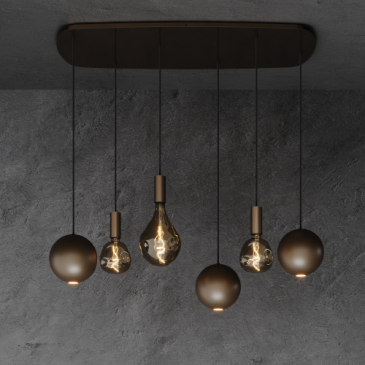 4530 - Gerace hanging lamp Danish oval small