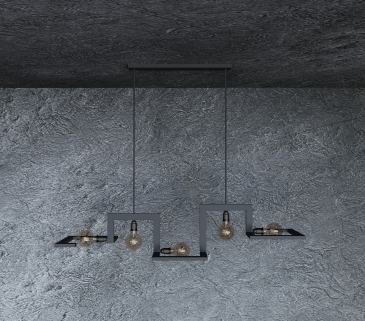 9510 - Tortona hanging lamp 5 lights 