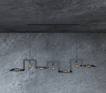 9525 - Tortona hanging lamp 7 lights