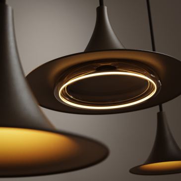 6720 - Arezzo pendant lamp round Ø50cm - 5 lights
