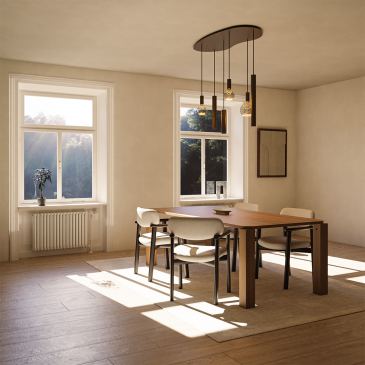 4318 - Riva pendant lamp organic - 6 lights 