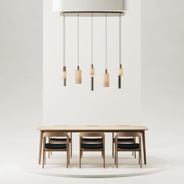1815-Portofino Pendant Light, Danish Oval 