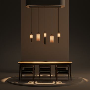 1815-Portofino Pendant Light, Danish Oval 