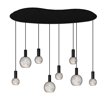 40080 - Segula 007 hanging lamp organic 140cm - 8 lights