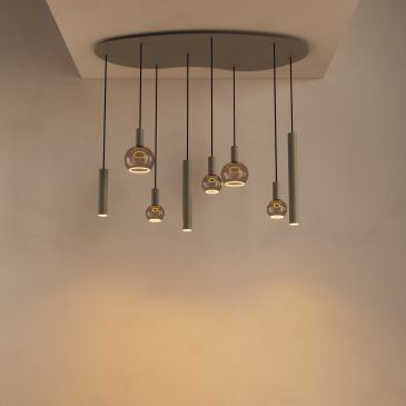 4317 - Riva pendant lamp organic - 8 lights 