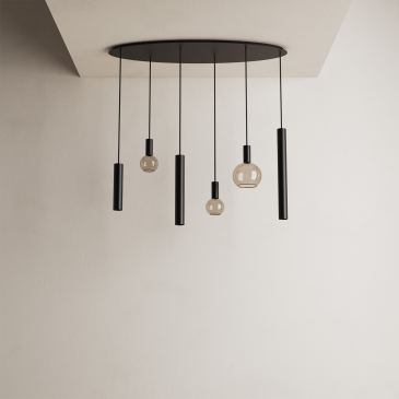 4395 - Riva pendant lamp oval 120cm - 6 lights 
