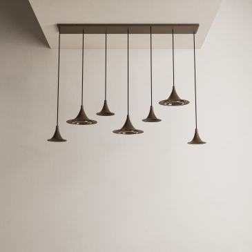 6730 - Arezzo pendant lamp straight 145cm - 7 lights