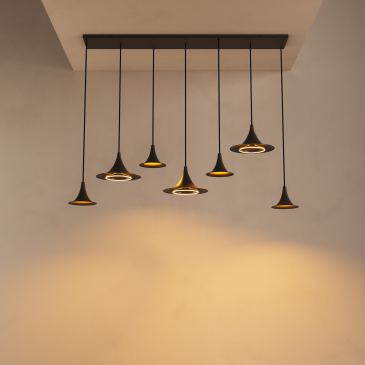 6730 - Arezzo pendant lamp straight 145cm - 7 lights